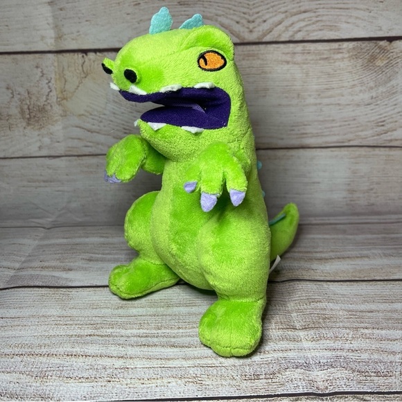 Nicktoons Rugrats Reptar 8" Stuffed Animal Plush Green Nickelodeon Viacom Nick - Picture 2 of 6